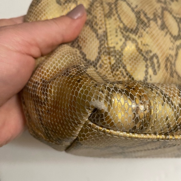 Cache Shoulder bag faux Python Leather Snake Print - Picture 15 of 16